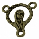 Rožančiaus detalė, žalvario spalvos, 15x8mm