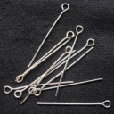 Vinutė su kilpute sidabro spalvos 21mm x0.5mm. pak.20vnt  