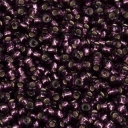 PRECIOSA rocailles. Originali 50 g pakuotė. 10/0 dydis. Violetinis tamsus su sidabro folija 