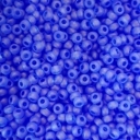 PRECIOSA rocailles. Originali 50 g pakuotė. 10/0 dydis. Mėlyni matiniai