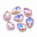 SPARK Kristalas lašo formos 10x14mm, Pearl Pink Foiled