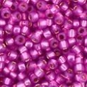 Toho biseris  TR-15-2107 Silver-Lined Milky Hot Pink