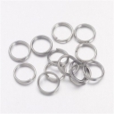 Žiedelis metalo spalvos, srieginis, 8mm, pakuotė 5g. (apie38vnt.)