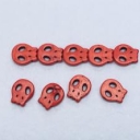 Hovlitas dažytas, kaukolė raudona, 13x15mm