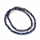 Kristalai Marine Blue AB 4mm, juosta ~100vnt.