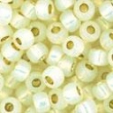 Toho biseris  8/0 TR-08-PF2125 PermaFinish - Silver-Lined Milky Lt Jonquil