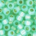 Toho biseris  8/0 TR-08-PF 2118 Permanent Finish Silver-Lined Milky Lt Peridot