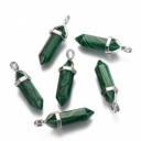 Pakabukas Malachito imitacija - Malachite imitation , 40x12mm 