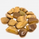 Tigro akis su hematitu, plokšti akmeliai, dydis ~12-22mm x 16-29mm x 6-8mm