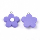 Gėlė violetinė, 28x25x7mm, 1vnt.