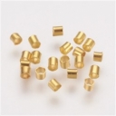 Spaustukai aukso spalvos vamzdeliai 2x2mm, 5g. pakuotė