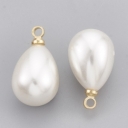 Pakabukas paauksuotas 18K, perlo imitacija, 17.5x10x10mm
