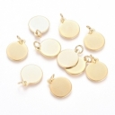 Pakabukas-tagiukas, nerūdijančio plieno, paauksuotas, 12x0.8mm