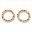 Žiedas nerūdijančio plieno, auksuotas 14K, 21x3mm