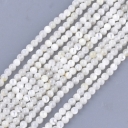 Kriauklių perlai, 3mm, juosta~120vnt. 