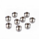 Nerūdijančio plieno karoliukai,  6x3mm, 20vnt pakuotė