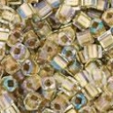 Toho biseris CUBE TC-01-262 1.5mm Inside-Color Crystal/Gold-Lined