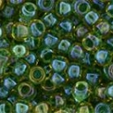 Toho biseris TR-08-242 8/0 Inside-Color Luster Jonquil/Emerald-Lined