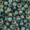 Toho biseris TR-08-1851 8/0  Inside-Color Rainbow Aqua/Brick-Lined