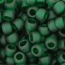 Toho biseris TR-08-939F 8/0  Transparent-Frosted Green Emerald