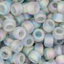 Toho biseris TR-08-176AF 8/0  Transparent-Rainbow-Frosted Black Diamond
