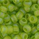 Toho biseris TR-06-164F 6/0 Transparent-Rainbow-Frosted Lime Green