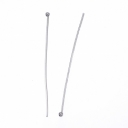 Vinutės/smeigtukai su burbuliuku nerūdijančio plieno, 50x0.7mm, pakuotė 50vnt.