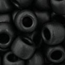 Toho biseris TR-03-49F 3/0 Opaque-Frosted Jet