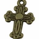 Pakabukas kryželis žalvarinis 20x13mm