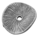 Karoliukas sidabro spalvos 9.5mm.pakuotė 10vnt.