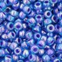 Toho biseris TR-11-1837 11/0 Inside-Color Rainbow Aqua/Opaque Purple Lined