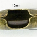 Burbuliuku grandinėlės sujungimas, žalvarinis, 10x4,5mm
