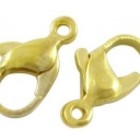 Užsegimas aukso spalvos 12,5x7mm