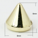 Kniedės prisiuvamos aukso spalvos 8x8mm