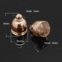 Antgalis odelei, kaspinui, raudonojo aukso spalvos 9x6mm