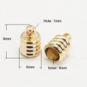  Antgalis odelei, kaspinui, raudonojo aukso spalvos 9x6mm