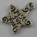 Pakabukas Žvaigždė Just for you, sidabro spalvos 15x12mm