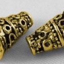 Kepurėlė aukso spalvos 7x10mm