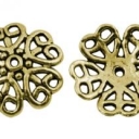 Kepurėlė sendinto aukso spalvos, 18x4mm