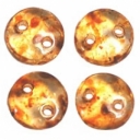 CzechMates Lentil 6mm, Crystal Picasso