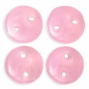 CzechMates Lentil 6mm, Milky Pink