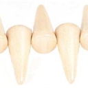 Spike karoliukas, 5/13mm, Luster Opaque Beige- Blizgus nepermatomas smėlio