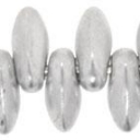 Dagger karoliukas 2,5/6mm, Matte Metallic Aliuminium