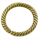 Žiedas aukso spalvos, 13mm  