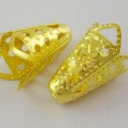 Aukso spalvos kepurėlė 10x16mm 