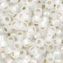 Toho biseris TR-11-2100 11/0 Silver Lined Milky White 