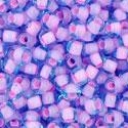 Toho biseris TR-11-937 11/0 Inside-Color Aqua/Bubble Gum Pink Lined