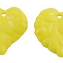Lapelis akrilinis geltonas 15x15mm