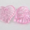 Lapelis akrilinis rožinis skaidrus 15x15mm 