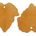 Lapelis akrilinis oranžinis matinis 24x22,5mm 